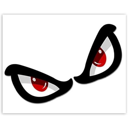 Ett par/ 2 x Vinyldekaler No Fear Eyes Par Y