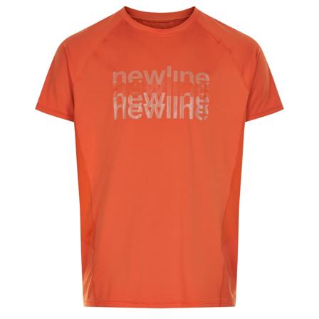 Newline Men's Running Tee Men Short sleeved fitness sweater Orange S