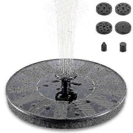 Suihkulähde - Aurinkokennosuihkulähde / Vesilähde Aurinkokenno - 16 cm Musta