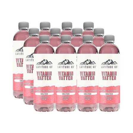 12 x Latitude 65, Vitaminvatten, 500 ml