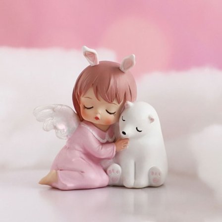 Flickornament i harts Heminredningsprydnader F F