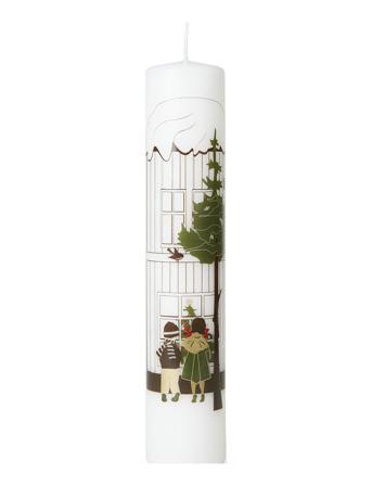 Holmegaard Christmas Kalenderlys 2022 Ø5 Cm Multi Home Decoration Christmas Decoration Advents Candles Multi/mønstret Holmegaard