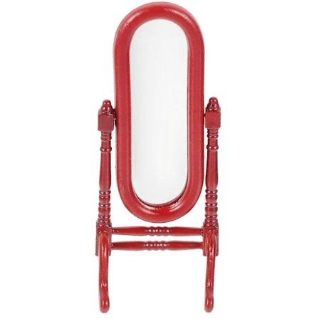 Dukke Miniature Toiletspejl Mini Dukkehus Spejl 1:12 Skala Spejl til Soveværelse