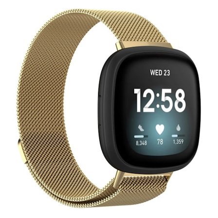 Milanese Loop Armband Fitbit Versa 4/Sense 2 Guld (L)
