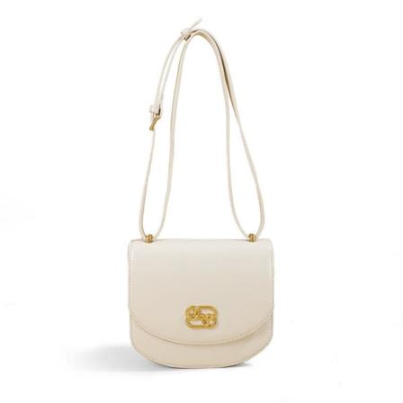 Dam Handväska I Läder, Sadelväska, Crossbody Axelväska U Brown