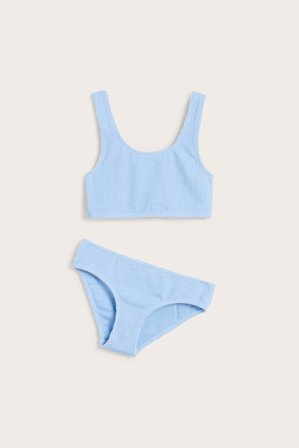 Kappahl | Bikini o wyraźnej strukturze | Jasnoniebieski