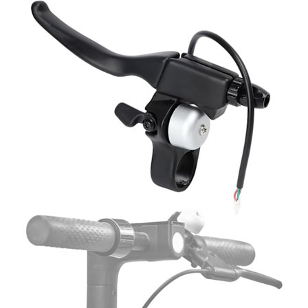 Elektriska cykelbromshandtag, Elektrisk scooterhandbroms, Aluminiumlegering cykelbromshandtag, Handbroms med klocka för elcykel