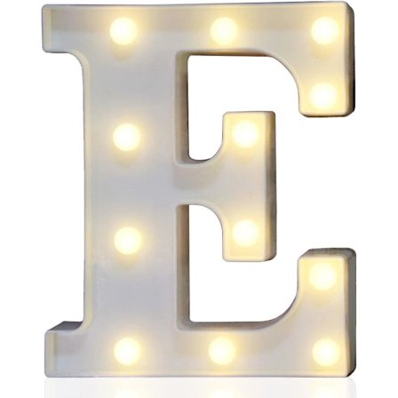 LED Marquee Bogstav Lys Skilt, Lys Op Alfabetisk Bogstav Til Hjem Fest Bryllup Dekoration E