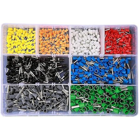 800 stk. Terminalsett Ve Rørterminaler Isolerte Krympe