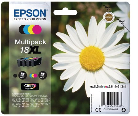 Epson Bläckpatron C13T18164012 BK/C/M/Y - Lyreco - Toner och bläck > Bläckpatroner > Bläckpatroner Epson