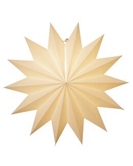 Papirstjerne Plain Hvid