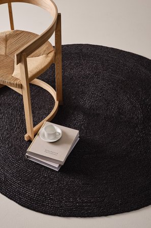 Jotex - Juteteppe Jute Svart SIENNA - Kjøp Jutetepper hos Jotex