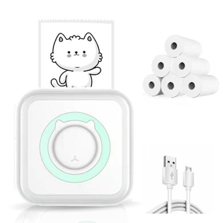 Mini Lomme-Stikkmerkeprinter, Bluetooth Trådløs Bærbar Mobilprintermaskin Termisk Printer For Notater, Memo, Foto, Lomme Etikett Kvitteringsprinte C