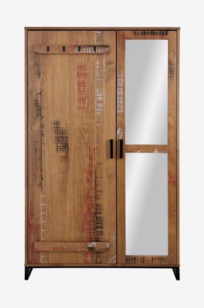 Loft24 - Garderob Santo 1 dörr i glimmer/1 dörr - Brun - Garderober - Från Homeroom