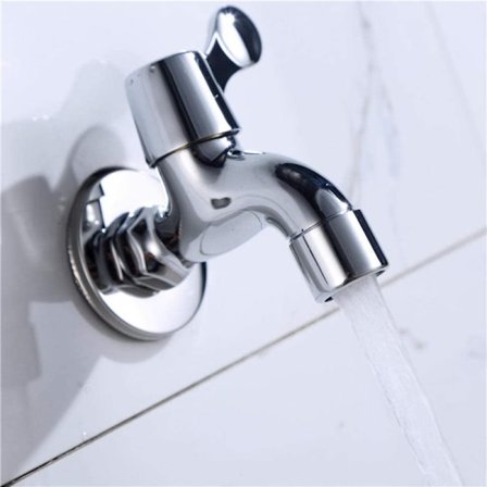 Mässing Snabbflyttbar Mopp Pool Kran 4 Punkter Unik Kallt Bubblanätw