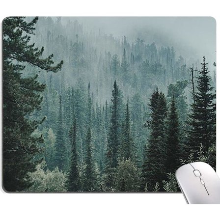 Moderne abstrakt musematte firkantet vanntett sklisikker gummibase musematte for kontor bærbar PC