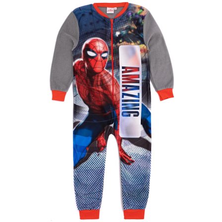 Spider-Man Pojks Pyjamas 3-4 År Grå/Blå/Röd