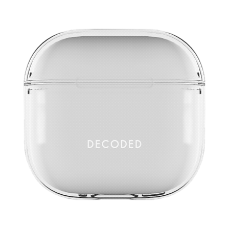 Decoded Aircase i silikon for AirPods 4 - gjennomsiktig
