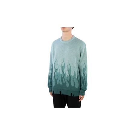 Vision OF Super, Round-neck Knitwear Groen, Heren, Maat:XL