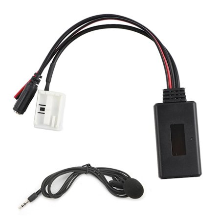 Peugeot 12-polet Bilradio RD4 Bluetooth Musik AUX Telefonopkald Håndfri MIC Adapter
