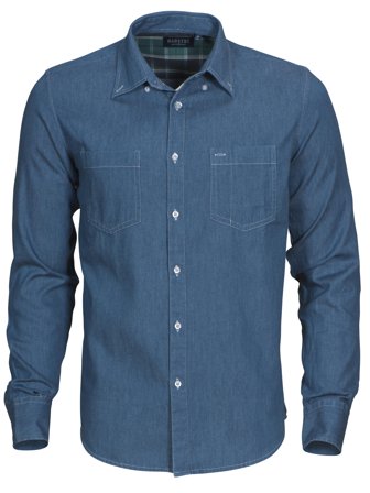 James Harvest Jupiter Kauluspaita denim Denim, Vaatteet