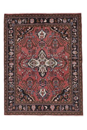 Lillian Teppich Handgeknüpft 158X207 Schwarz/Dunkelrot Persien/Iran