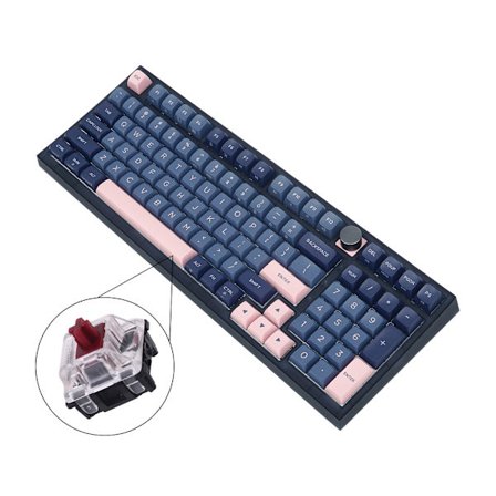 GK980 98 nøgler RGB-knap Kontrol Gaming Hot Swappable Mekanisk Switch Gamer Keyboards Gateron Glacier Switch