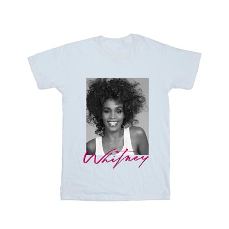 Whitney Houston Flickor Leende Fotografi Bomull T-shirt 3-4 År
