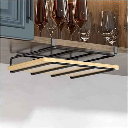 Skærebræt hyldeholder i rustfrit stål uden boring sort køkkenarrangør på skab køkkenredskaber som hyldeindsats teleskophylde til opbevaring