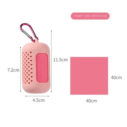 Bærbart træningshåndklæde træningshåndklæde PINK PINK