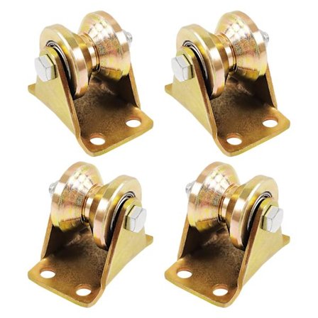 Enkeltrinse for løfting av reving - Skyvedør Caster Rail - 55mm V-formet sporhjul - For tau ståltau etc