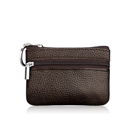 Kvinnor Läder Mynt Kort Nyckelring Plånbok Pouch Mini Handväska - on stock