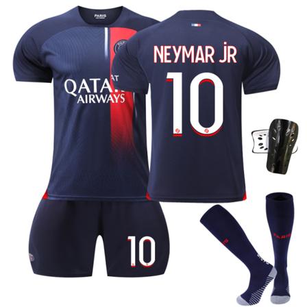 23-24 Paris Hemma Fotbollströja Kit 10 Neymar v Kids 22(120-130CM)