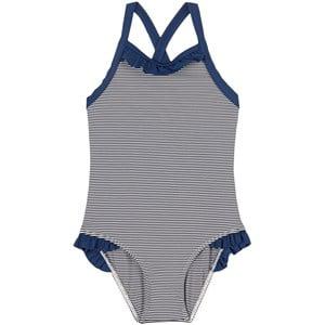 Kids - Petit Bateau Navy Striped Swimsuit 4 Years - Swimwear and coverups - 4 years - Navy