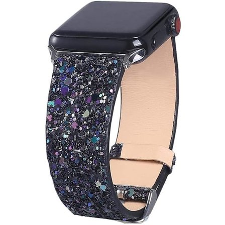Bling Bands kompatibel med Apple Watch Band 38mm 40mm 41mm 42mm 44mm 45mm 49mm Ultra 2/1, iWatch Strap Bling Glitter Le