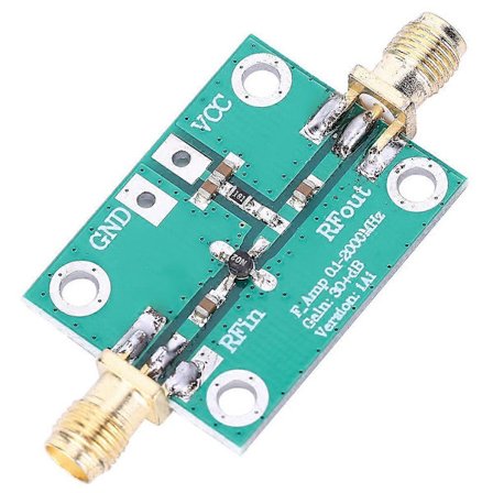 Lågbrusigt LNA-kortmodul, bredbands RF-förstärkare, 0,1 till 2000 MHz förstärkning, 30 dB