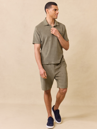 Jean Paul - Quentin terry shorts - Herre - Grønn - Shorts - L