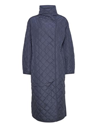 Slumina Coat Foret Jakke Navy Soaked In Luxury