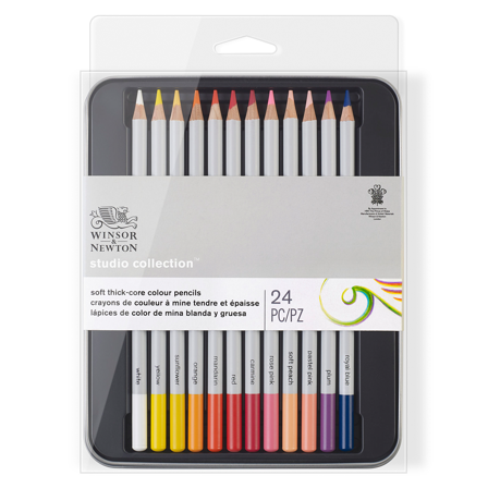 Winsor & Newton Studio Collection Färgpennor 24-set