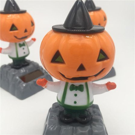 Halloween Græskar Solcelle Idéer Gyngende Hoved Vippe Bil Vippe Ca