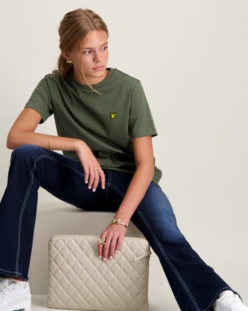 Lyle & Scott Plain T-shirt Grøn T-shirts Pige - Kids Brand Store