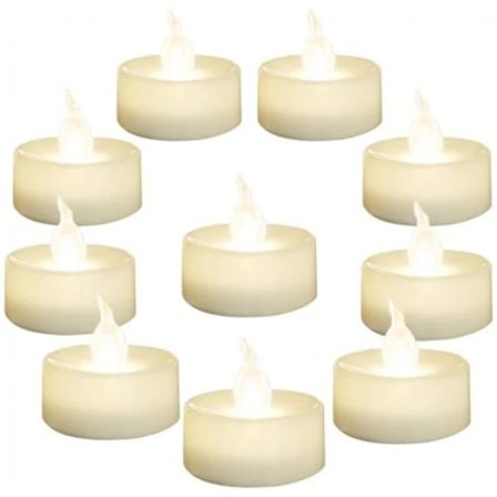 10 LED-telys per pakke