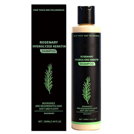 Hårväxtschampo med rosmarin Naturlig hårförtjockning Rosmarin Hydrolyserat Keratin Schampo För Alla Hårtyper