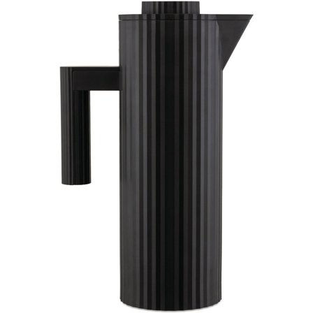 Alessi Plissé termokande 1 liter, sort | KitchenOne