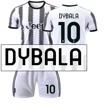22-23 Uusi versio Juventus nro 7 Hovey nro 10 Pogba 22 Di Maria 10 Dybala Jalkapallopaita setti 2223 Juventus No. 10 Dybala #26