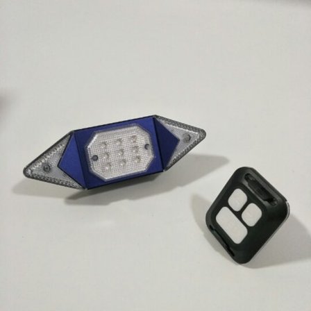 Blå cykel baglygte blinklys vandtætte blinklys cykel bag