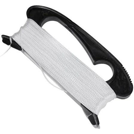 (pow yeah!) 100M Flygende Drage Linje Streng med Viklebrett Utendørs Sportsverktøy (Svart)