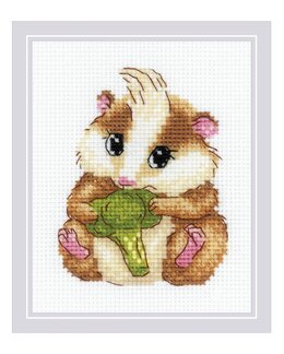 Broderikit Billede Sød Hamster - Riolis