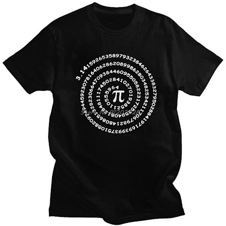 Unik Pi-nummer present för män för Pi Day T-shirt Kortärmad bomullströja Sommar Math Algebra Lärarpresent Matematik T-shirt
