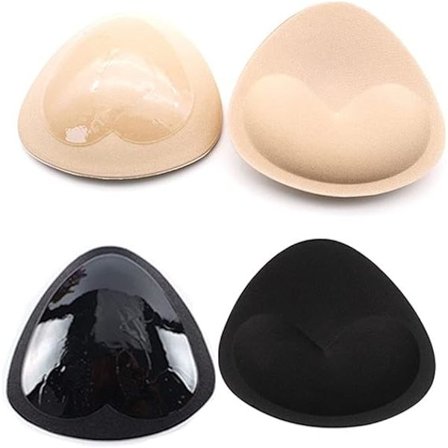 2 par bröstkuddar, push up-bh, bröstkudde för sport-bh, bikinikuddar, sexig bh, bh-inlägg.